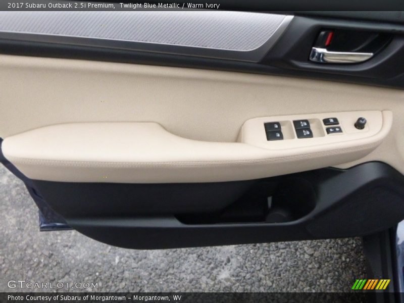 Twilight Blue Metallic / Warm Ivory 2017 Subaru Outback 2.5i Premium