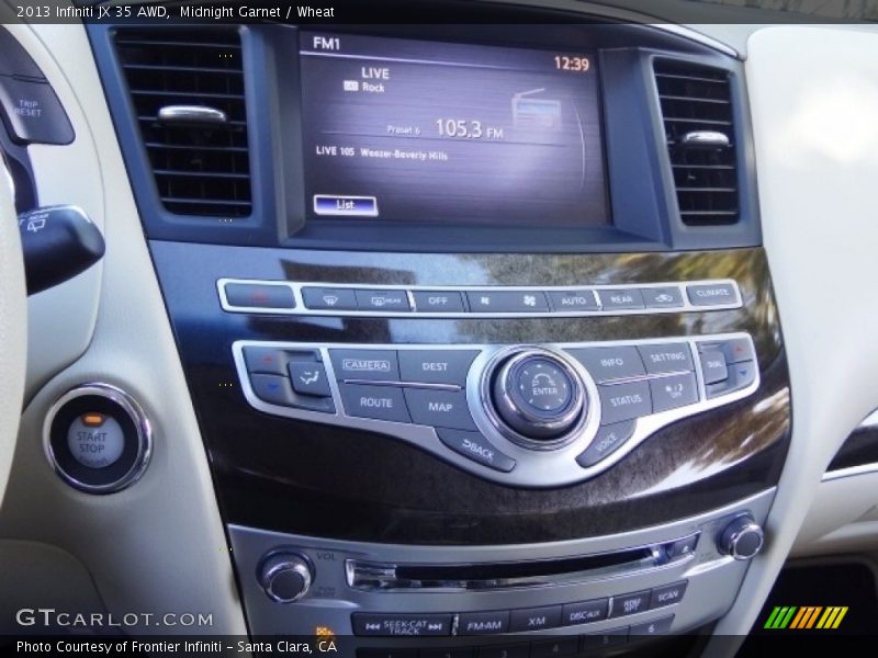 Midnight Garnet / Wheat 2013 Infiniti JX 35 AWD