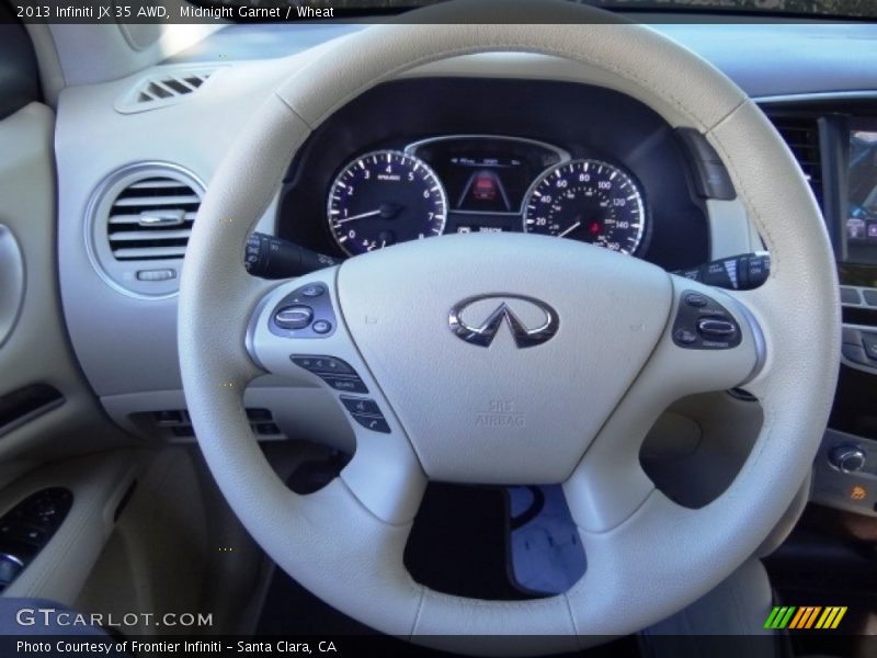 Midnight Garnet / Wheat 2013 Infiniti JX 35 AWD