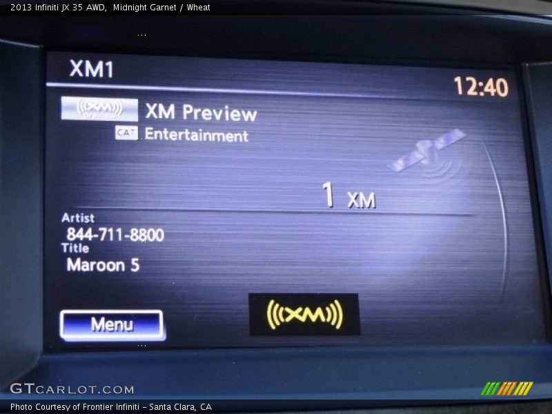 Midnight Garnet / Wheat 2013 Infiniti JX 35 AWD