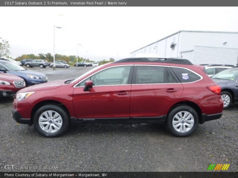Venetian Red Pearl / Warm Ivory 2017 Subaru Outback 2.5i Premium