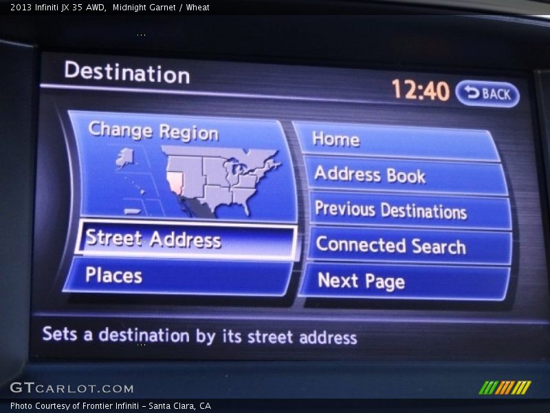 Midnight Garnet / Wheat 2013 Infiniti JX 35 AWD