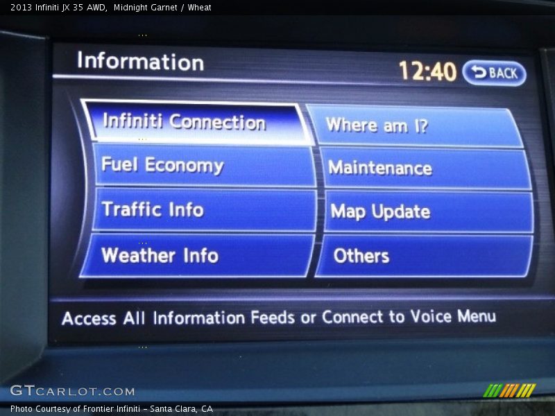 Midnight Garnet / Wheat 2013 Infiniti JX 35 AWD