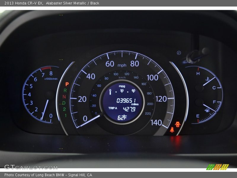 Alabaster Silver Metallic / Black 2013 Honda CR-V EX