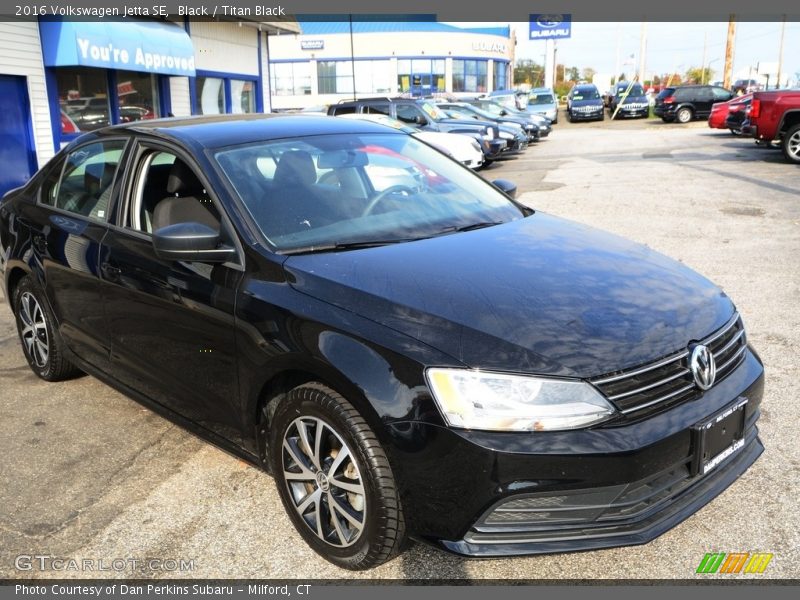 Black / Titan Black 2016 Volkswagen Jetta SE