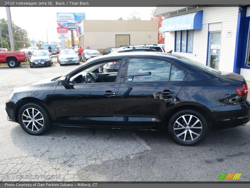 Black / Titan Black 2016 Volkswagen Jetta SE