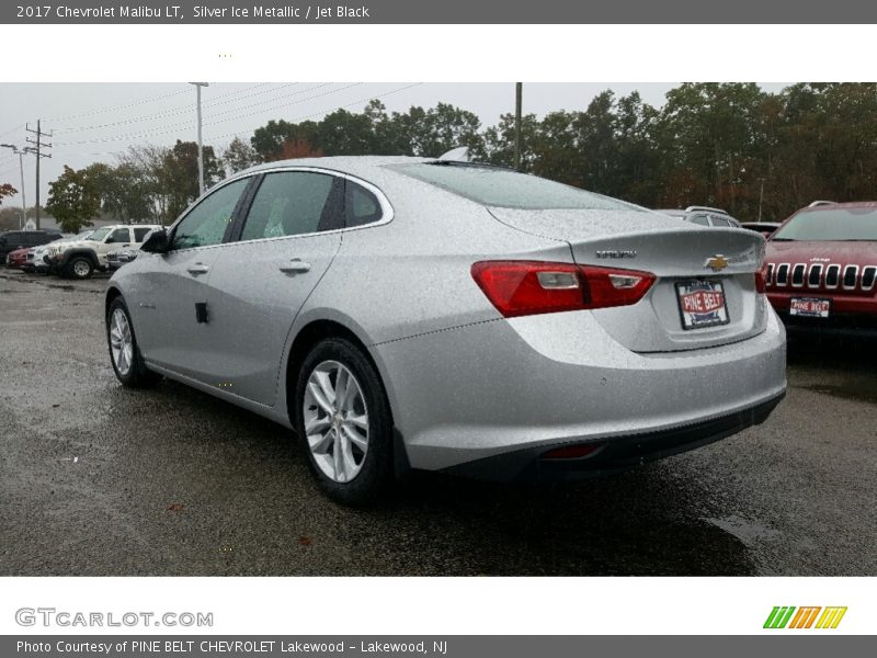 Silver Ice Metallic / Jet Black 2017 Chevrolet Malibu LT