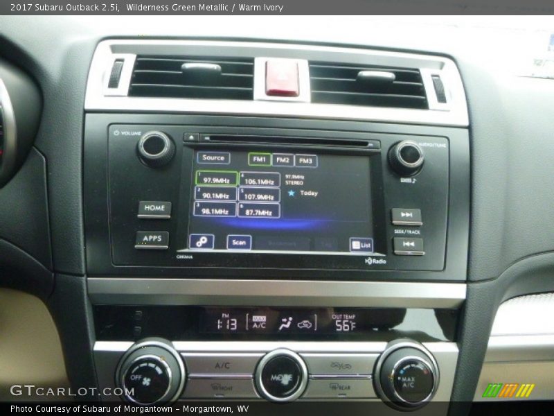 Wilderness Green Metallic / Warm Ivory 2017 Subaru Outback 2.5i