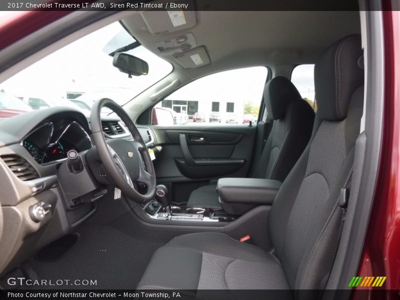 Siren Red Tintcoat / Ebony 2017 Chevrolet Traverse LT AWD