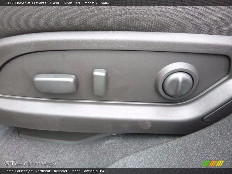 Siren Red Tintcoat / Ebony 2017 Chevrolet Traverse LT AWD