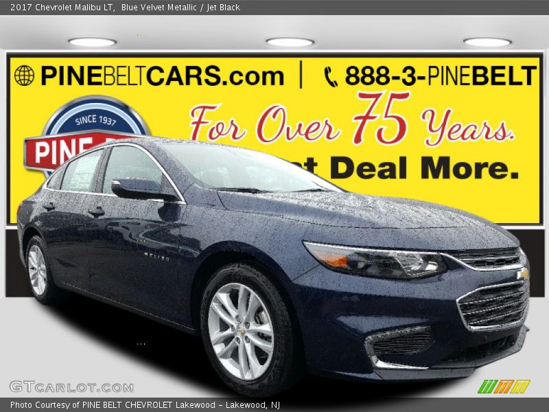Blue Velvet Metallic / Jet Black 2017 Chevrolet Malibu LT