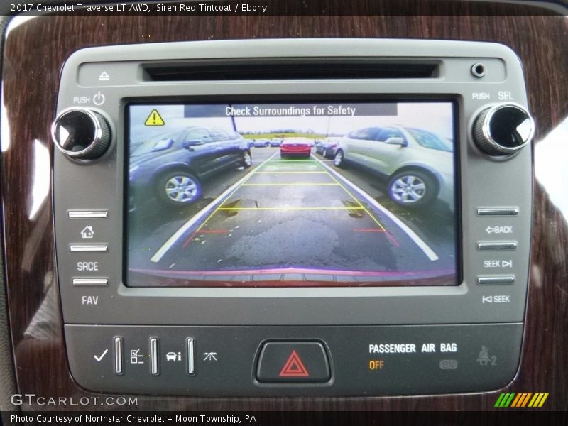 Siren Red Tintcoat / Ebony 2017 Chevrolet Traverse LT AWD