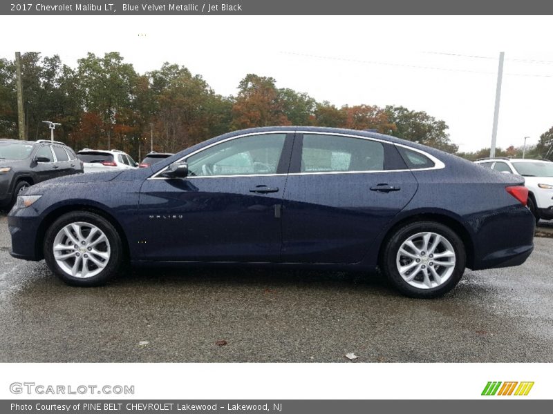 Blue Velvet Metallic / Jet Black 2017 Chevrolet Malibu LT