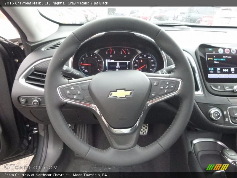 Nightfall Gray Metallic / Jet Black 2016 Chevrolet Malibu LT