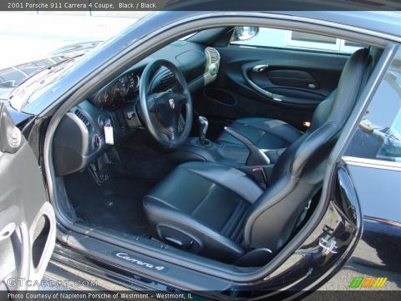 Black / Black 2001 Porsche 911 Carrera 4 Coupe