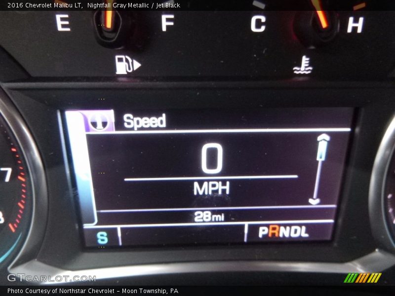 Nightfall Gray Metallic / Jet Black 2016 Chevrolet Malibu LT