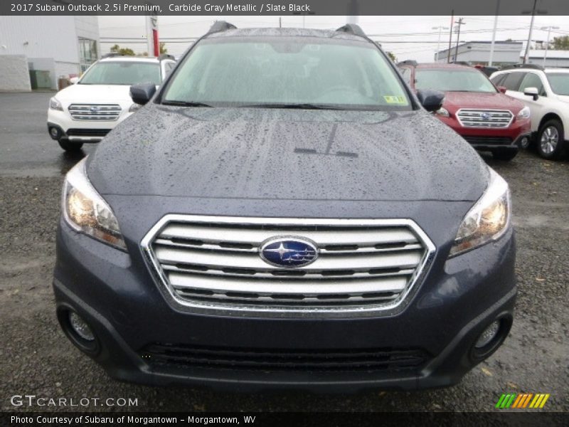 Carbide Gray Metallic / Slate Black 2017 Subaru Outback 2.5i Premium