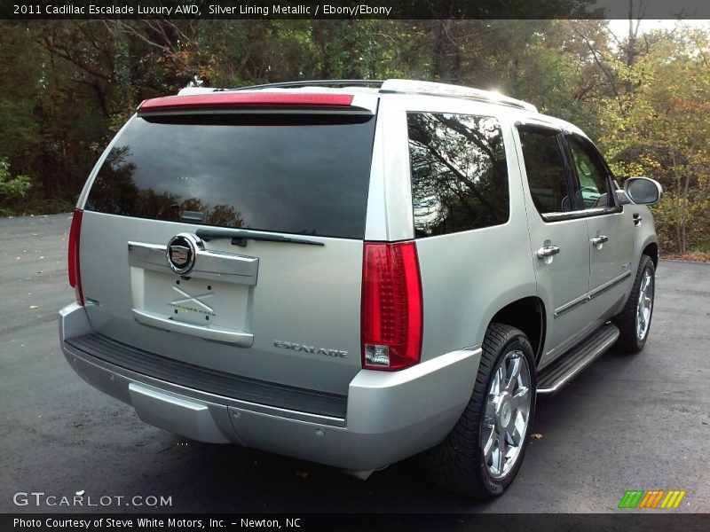 Silver Lining Metallic / Ebony/Ebony 2011 Cadillac Escalade Luxury AWD
