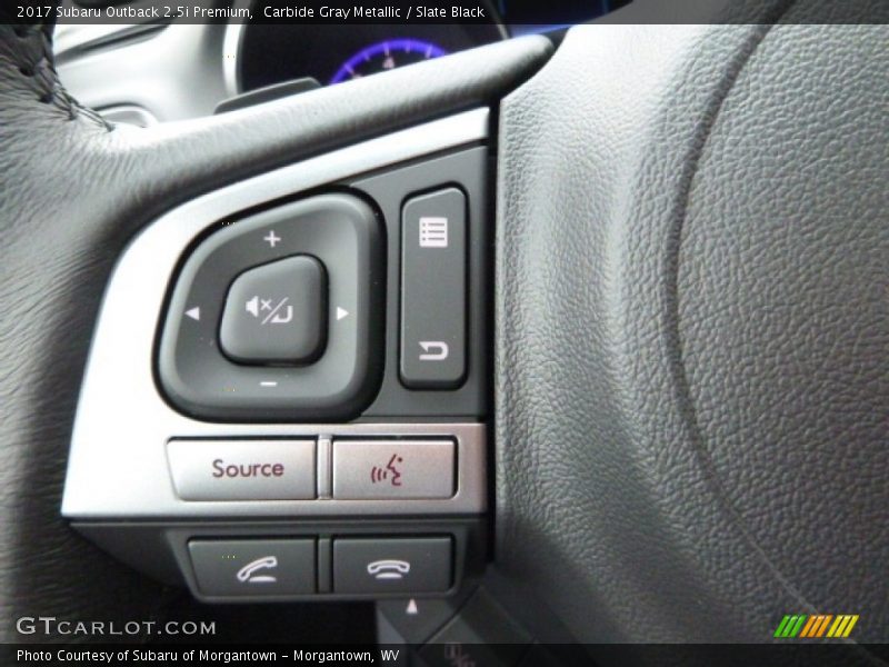 Carbide Gray Metallic / Slate Black 2017 Subaru Outback 2.5i Premium