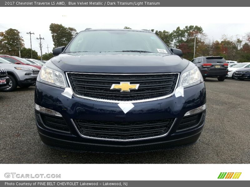 Blue Velvet Metallic / Dark Titanium/Light Titanium 2017 Chevrolet Traverse LS AWD