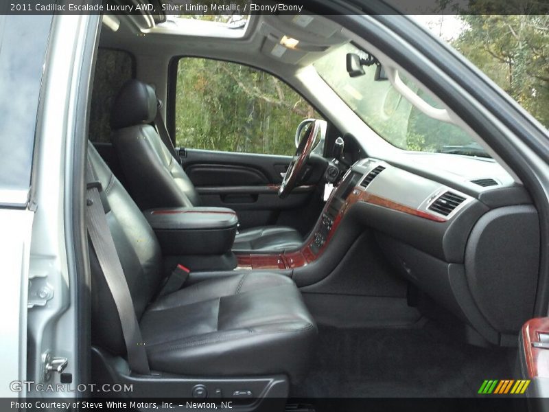 Silver Lining Metallic / Ebony/Ebony 2011 Cadillac Escalade Luxury AWD