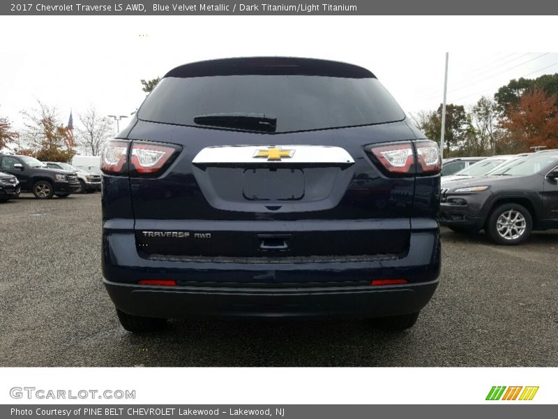 Blue Velvet Metallic / Dark Titanium/Light Titanium 2017 Chevrolet Traverse LS AWD