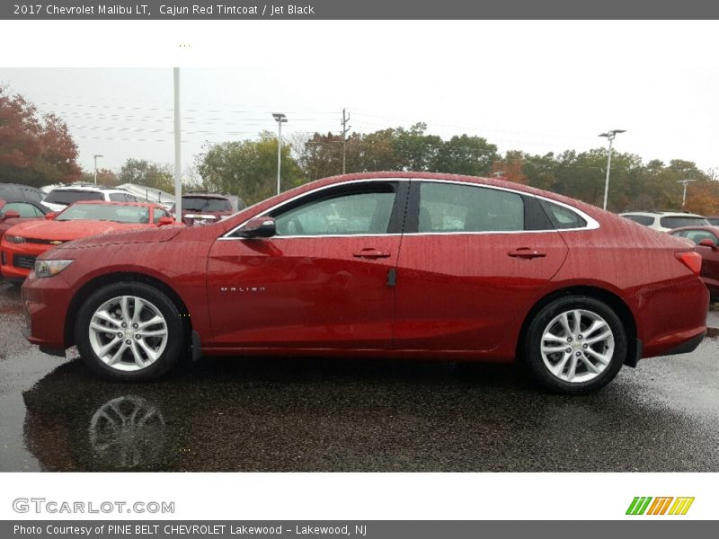 Cajun Red Tintcoat / Jet Black 2017 Chevrolet Malibu LT
