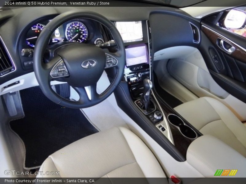 Venetian Ruby / Stone 2014 Infiniti Q 50 Hybrid Premium