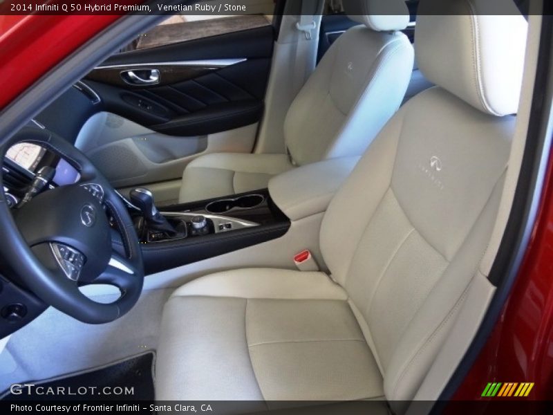 Venetian Ruby / Stone 2014 Infiniti Q 50 Hybrid Premium