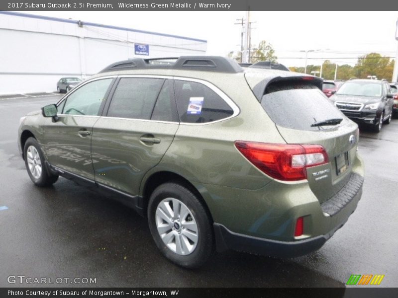 Wilderness Green Metallic / Warm Ivory 2017 Subaru Outback 2.5i Premium