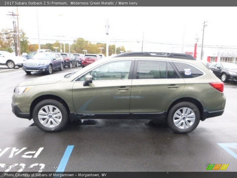 Wilderness Green Metallic / Warm Ivory 2017 Subaru Outback 2.5i Premium