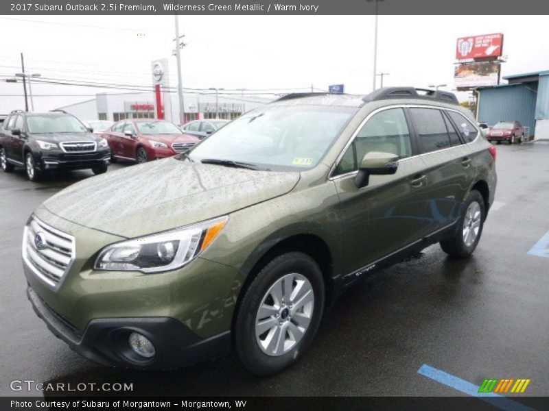 Wilderness Green Metallic / Warm Ivory 2017 Subaru Outback 2.5i Premium