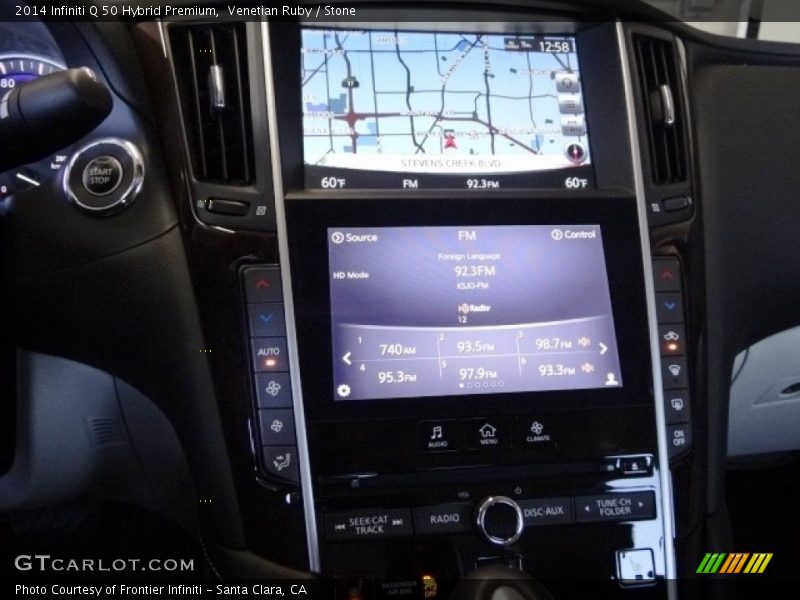 Venetian Ruby / Stone 2014 Infiniti Q 50 Hybrid Premium