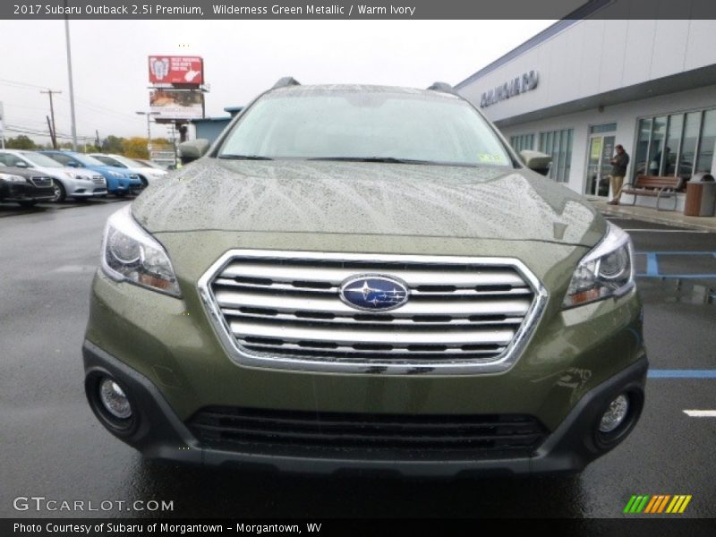 Wilderness Green Metallic / Warm Ivory 2017 Subaru Outback 2.5i Premium
