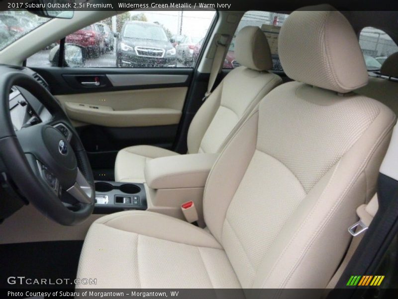 Wilderness Green Metallic / Warm Ivory 2017 Subaru Outback 2.5i Premium