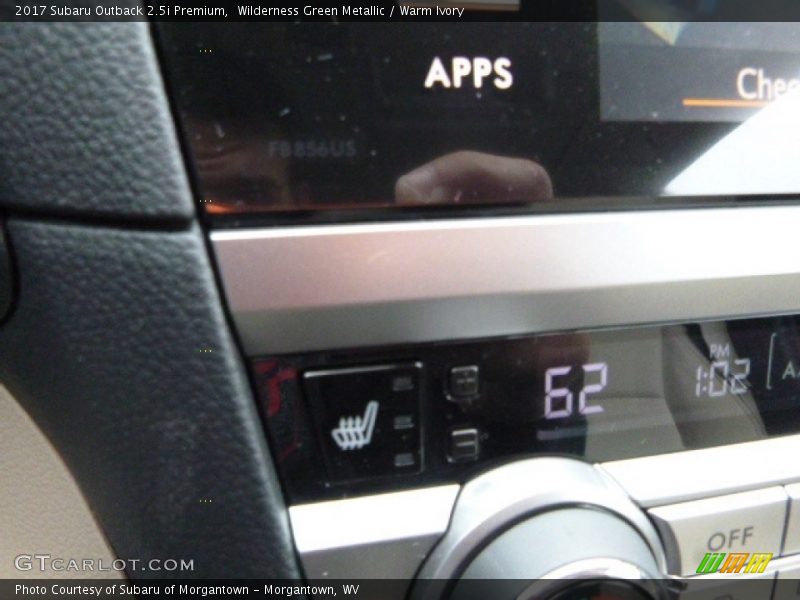 Wilderness Green Metallic / Warm Ivory 2017 Subaru Outback 2.5i Premium