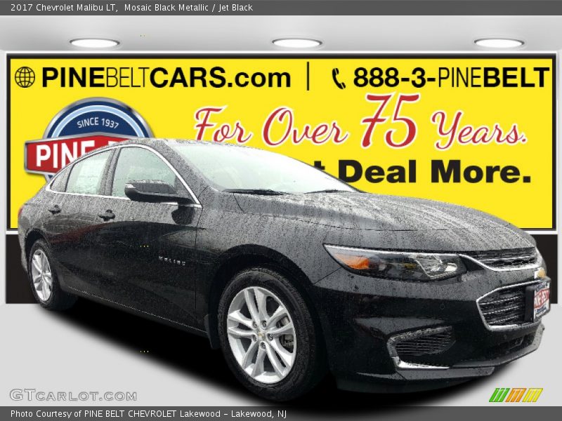 Mosaic Black Metallic / Jet Black 2017 Chevrolet Malibu LT