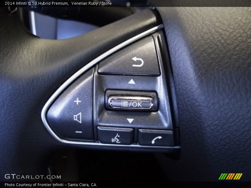 Venetian Ruby / Stone 2014 Infiniti Q 50 Hybrid Premium