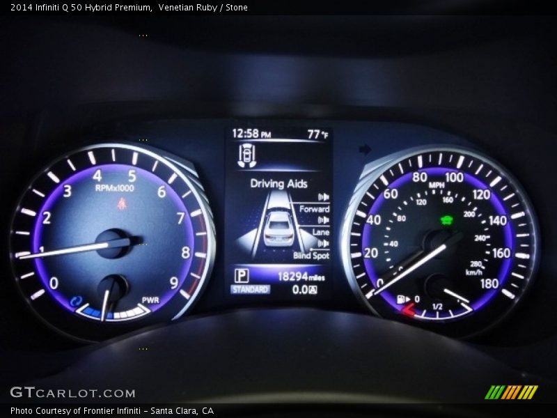 Venetian Ruby / Stone 2014 Infiniti Q 50 Hybrid Premium