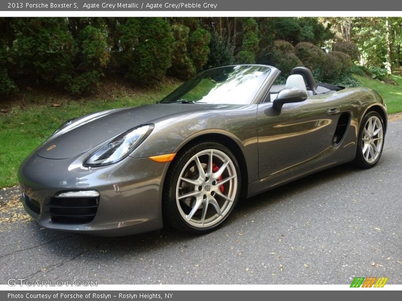 Agate Grey Metallic / Agate Grey/Pebble Grey 2013 Porsche Boxster S