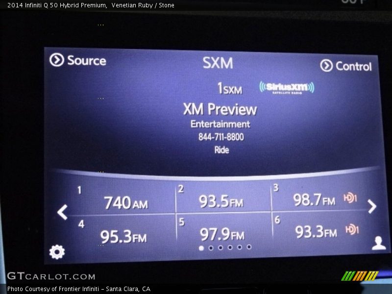 Venetian Ruby / Stone 2014 Infiniti Q 50 Hybrid Premium