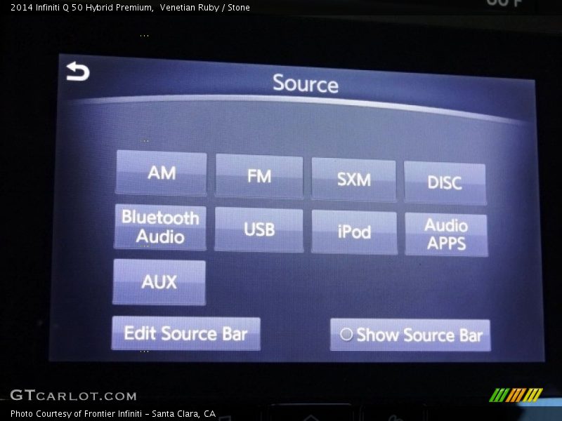 Venetian Ruby / Stone 2014 Infiniti Q 50 Hybrid Premium