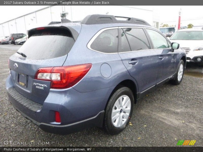 Twilight Blue Metallic / Slate Black 2017 Subaru Outback 2.5i Premium