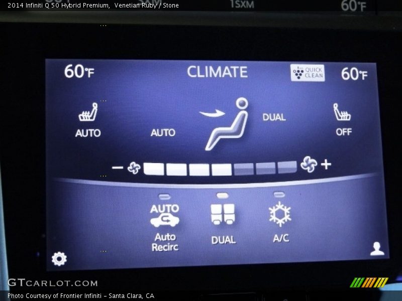 Venetian Ruby / Stone 2014 Infiniti Q 50 Hybrid Premium