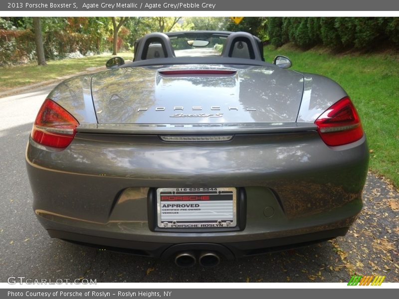 Agate Grey Metallic / Agate Grey/Pebble Grey 2013 Porsche Boxster S