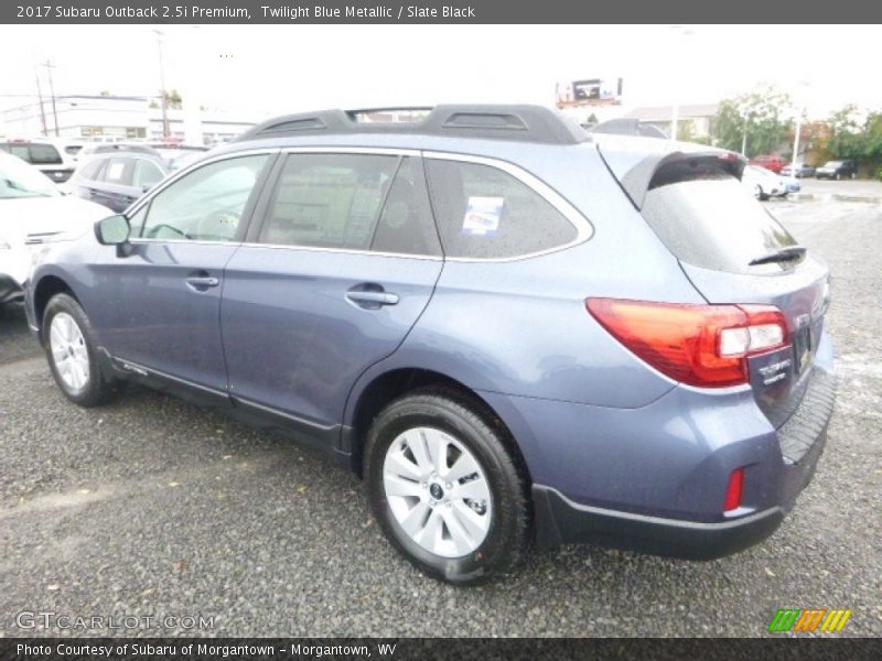 Twilight Blue Metallic / Slate Black 2017 Subaru Outback 2.5i Premium