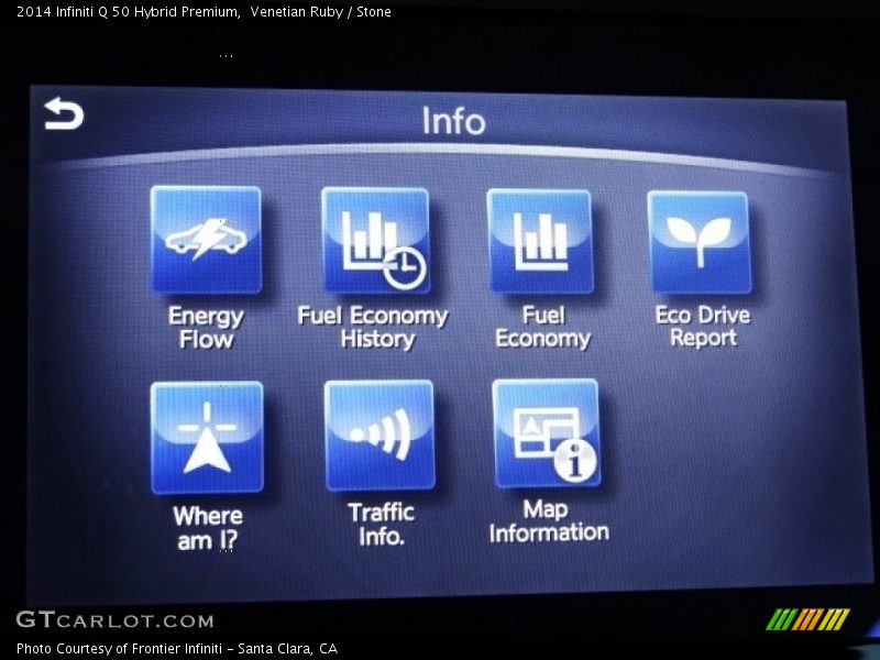 Venetian Ruby / Stone 2014 Infiniti Q 50 Hybrid Premium