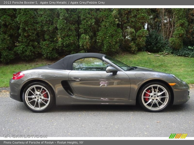 Agate Grey Metallic / Agate Grey/Pebble Grey 2013 Porsche Boxster S