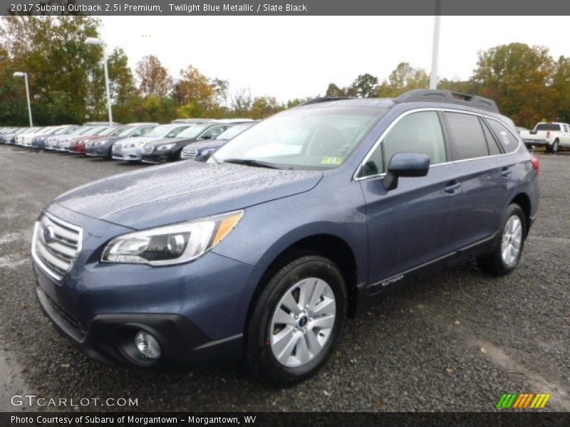 Twilight Blue Metallic / Slate Black 2017 Subaru Outback 2.5i Premium