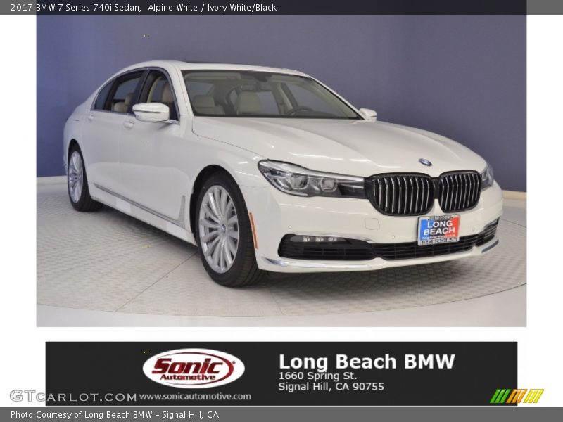 Alpine White / Ivory White/Black 2017 BMW 7 Series 740i Sedan